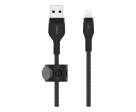 BELKIN USB-A - LTG Braided Silicone 3m Black CAA010BT3MBK - 732945 - zdjęcie 1